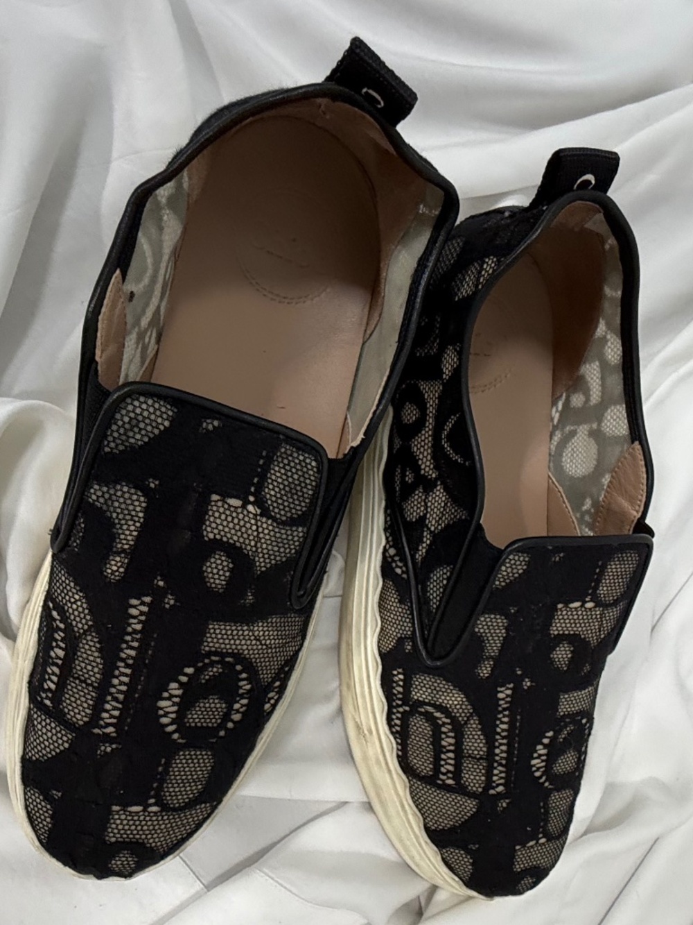 Chloe black lace detail sneakers. Size 40 (feels like size 9)